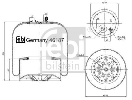 Подушка амортизуюча FEBI BILSTEIN 46187
