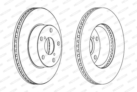 Диск гальмівний FERODO DDF1216C