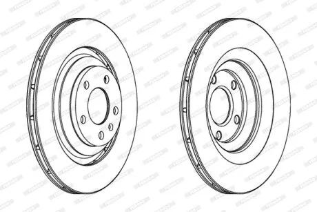 Диск гальмівний FERODO DDF1240C