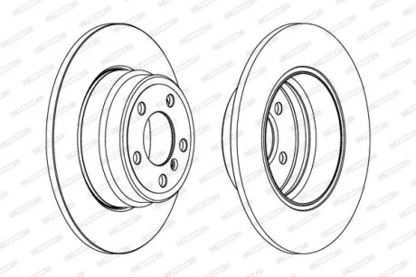 Диск гальмівний FERODO DDF1255C1