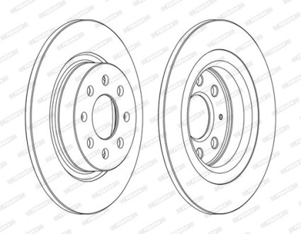 Диск гальмівний FERODO DDF1299C