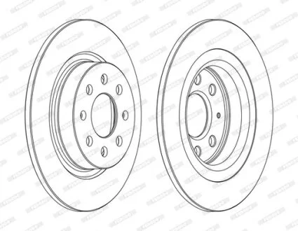 Диск гальмівний FERODO DDF1299C