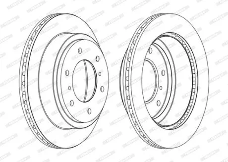 Диск гальмівний FERODO DDF1385C