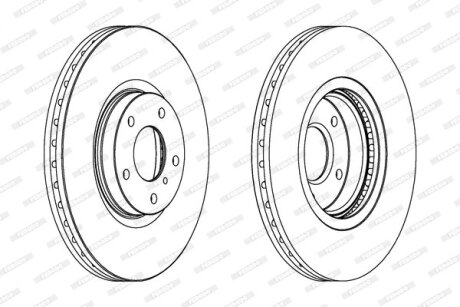 Гальмівний диск FERODO DDF1505C1