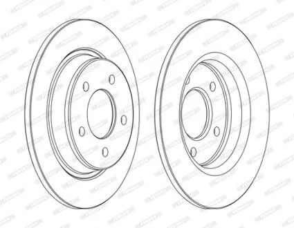 Диск гальмівний FERODO DDF1546C