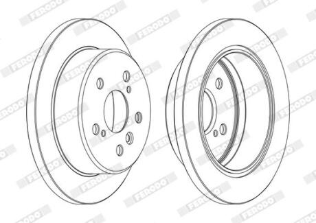 Диск гальмівний FERODO DDF1598C