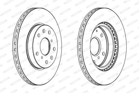 Диск гальмівний FERODO DDF1620C