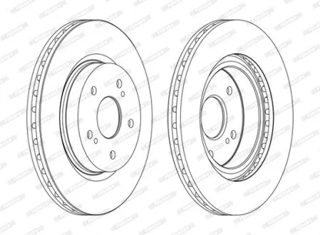 Гальмівний диск FERODO DDF1635C