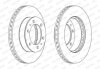 Комплект гальмівних дисків (2 шт) передн лів/прав TOYOTA FORTUNER, HILUX VII, HILUX VIII 2.4D/2.5D/3.0D 11.04- FERODO DDF1783C (фото 1)