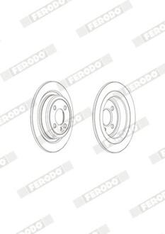 Гальмівний диск FERODO DDF2124C