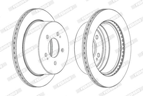 Диск гальмівний FERODO DDF2170C