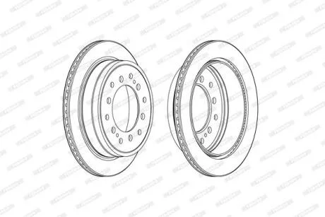 Диск гальмівний FERODO DDF2505C