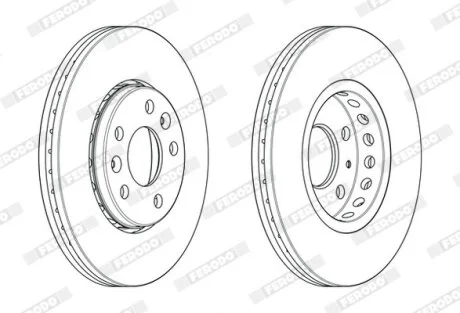 Гальмівний диск FERODO DDF2507C