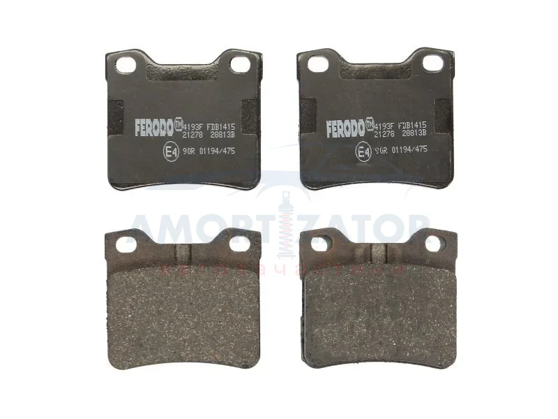 Гальмівні колодки задн. PEUGEOT 406/605/607 FERODO FDB1415 (фото 1)