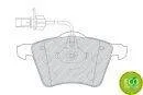 Комплект гальмівних колодок передн (із замком), FORD GALAXY I, GALAXY MK I SEAT ALHAMBRA VW SHARAN 1.9D-2.3 03.95-03.10 FERODO FDB1654