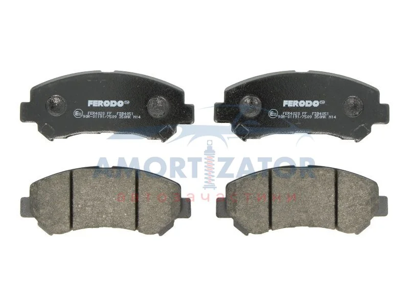 Комплект гальмівних колодок з 4 шт. дисків FERODO FDB4051 (фото 1)
