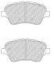 Комплект гальмівних колодок передн, FORD B-MAX, FIESTA, FIESTA VI, TOURNEO COURIER B460, TRANSIT COURIER B460 SUZUKI SWIFT V 1.0-1.6D 01.09- FERODO FDB4612 (фото 3)