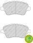 Комплект гальмівних колодок передн, FORD B-MAX, FIESTA, FIESTA VI, TOURNEO COURIER B460, TRANSIT COURIER B460 SUZUKI SWIFT V 1.0-1.6D 01.09- FERODO FDB4612