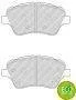 Комплект гальмівних колодок передн, FORD B-MAX, FIESTA, FIESTA VI, TOURNEO COURIER B460, TRANSIT COURIER B460 SUZUKI SWIFT V 1.0-1.6D 01.09- FERODO FDB4612