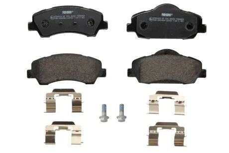 Комплект гальмівних колодок передн, CITROEN C4 CACTUS, C-ELYSEE PEUGEOT 301, 308 II, 308 II/KOMBI, 308/HATCHBACK 1.2-2.0D 11.12- FERODO FDB4823