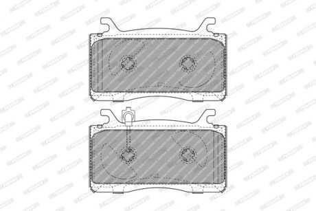 Комплект гальмівних колодок передн, ALFA ROMEO GIULIA, STELVIO 2.0/2.2D/2.9 10.15- FERODO FDB4932