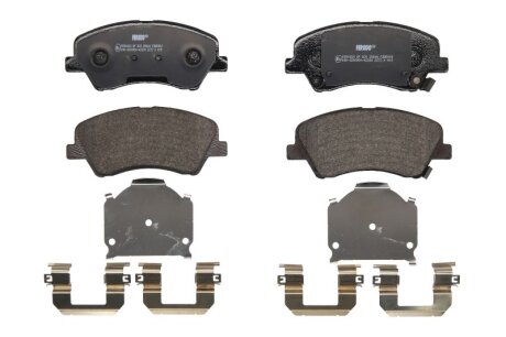 Комплект гальмівних колодок передн, HYUNDAI BAYON, I20 III KIA RIO IV, STONIC 1.0-1.6D 01.17- FERODO FDB5040