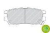 Комплект гальмівних колодок задн, MITSUBISHI DELICA / SPACE GEAR, ECLIPSE III, ECLIPSE IV, L400, PAJERO CLASSIC, PAJERO I, PAJERO II, PAJERO SPORT I, SIGMA 2.0-3.8 10.86- FERODO FDB804 (фото 2)