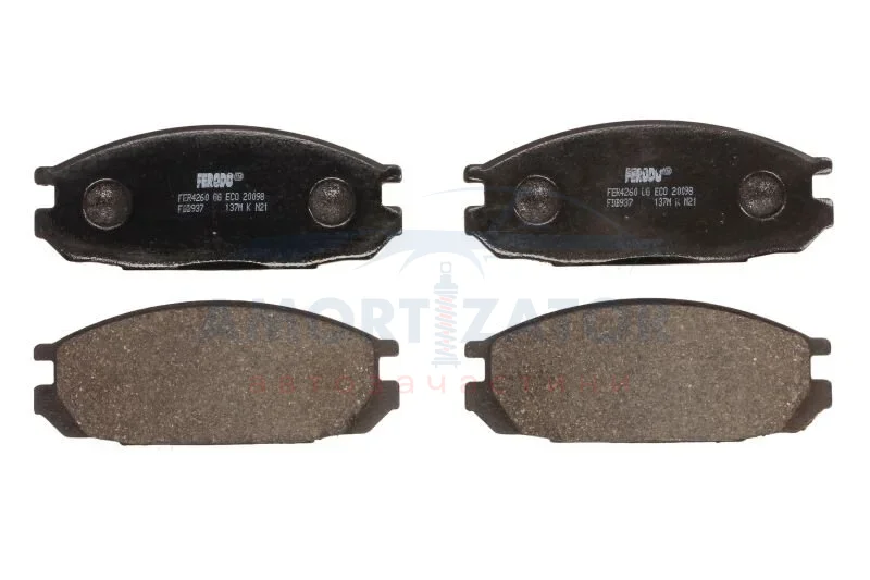 Комплект гальмівних колодок задн, NISSAN PATROL GR IV, PATROL III/2, VANETTE 2.0D-4.2D 01.86- FERODO FDB937 (фото 1)