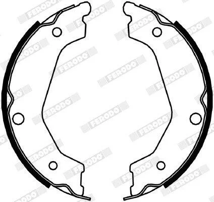 Тормозные колодки барабанные FERODO FSB4048 (фото 1)