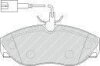 Комплект гальмівних колодок передн, CITROEN JUMPER I FIAT DUCATO PEUGEOT BOXER 1.9D-2.8D 02.94-04.02 FERODO FVR1396 (фото 2)