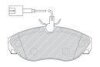Комплект гальмівних колодок передн, CITROEN JUMPER I FIAT DUCATO PEUGEOT BOXER 1.9D-2.8D 02.94-04.02 FERODO FVR1396 (фото 3)