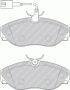 Комплект гальмівних колодок передн, CITROEN JUMPER I FIAT DUCATO PEUGEOT BOXER 1.9D-2.8D 02.94-04.02 FERODO FVR1396