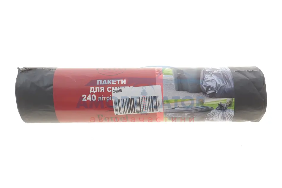 Пакети для сміття "ФЕРРЕТ" 240л/5шт чорні ЛД (20) FERRET 240/5 (фото 1)