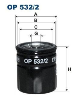 Фільтр масляний FILTRON OP 532/2