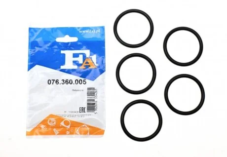 Кільце гумове Fischer Automotive One (FA1) 076.360.005