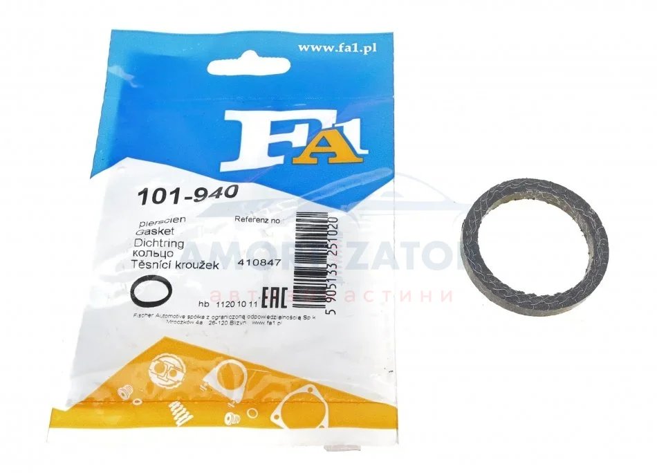 Прокладка колектора випускного FA1 101-940 Fischer Automotive One (FA1) 101940 (фото 1)