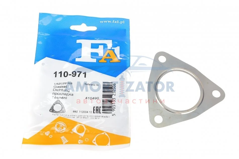 Прокладка труби вихлопної FA1 110-971 Fischer Automotive One (FA1) 110971 (фото 1)