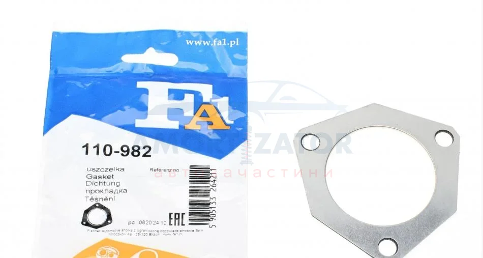 Прокладка труби вихлопної FA1 110-982 Fischer Automotive One (FA1) 110982 (фото 1)