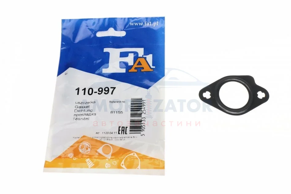 Прокладка колектора випускного FA1 110-997 Fischer Automotive One (FA1) 110997 (фото 1)