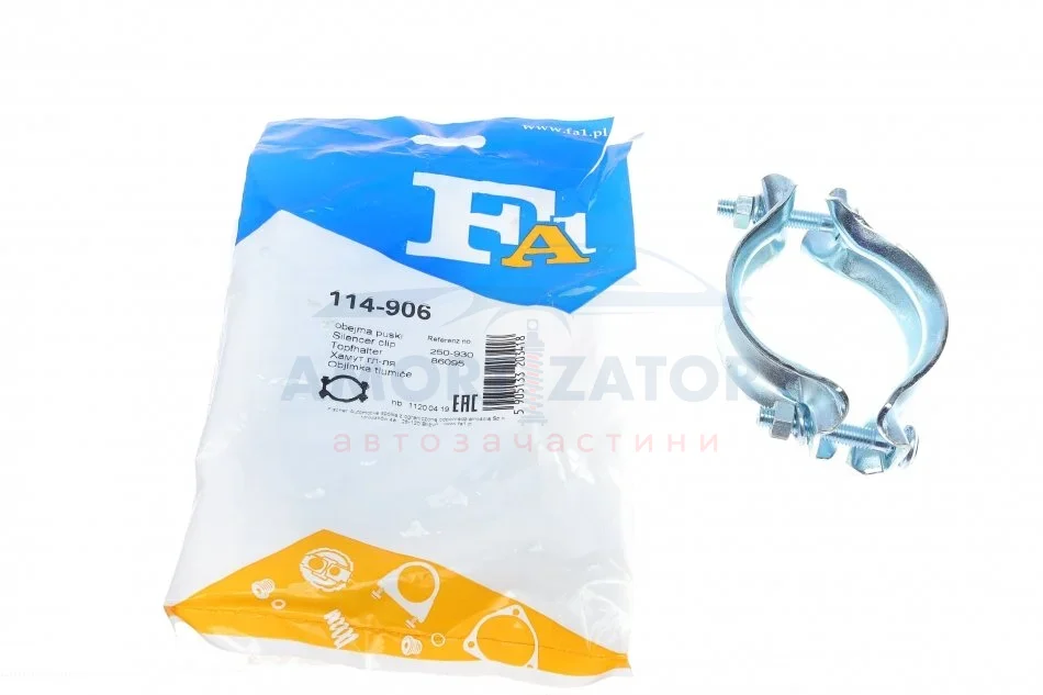 Хомут глушника FA1 114-906 Fischer Automotive One (FA1) 114906 (фото 1)