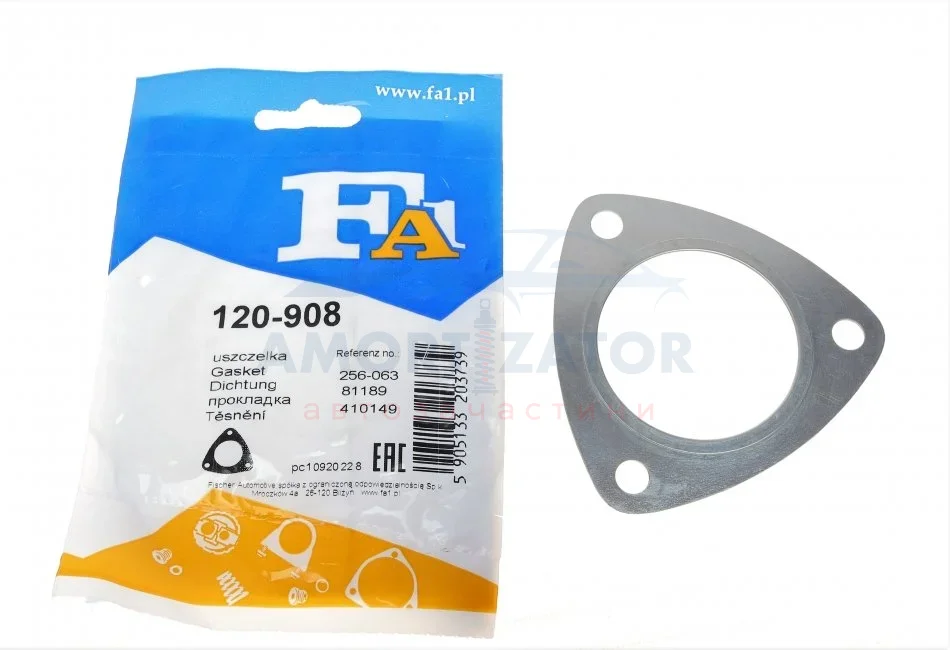 Прокладка труби вихлопної FA1 120-908 Fischer Automotive One (FA1) 120908 (фото 1)