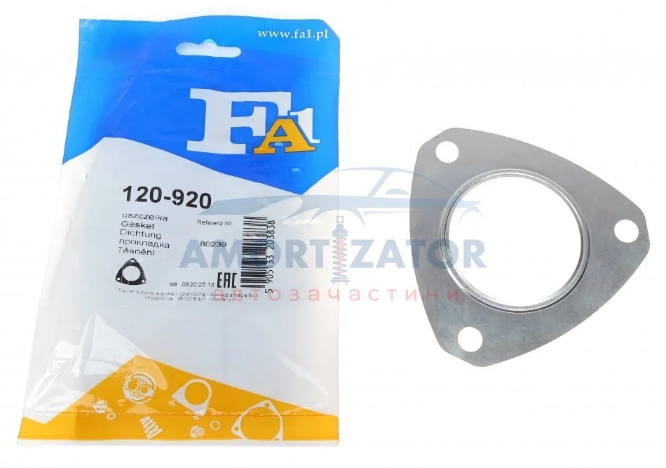 Прокладка труби вихлопної FA1 120-920 Fischer Automotive One (FA1) 120920 (фото 1)