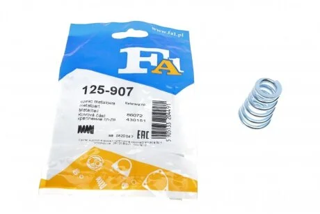Пружина кріплення труби вихлопної FA1 125-907 Fischer Automotive One (FA1) 125907