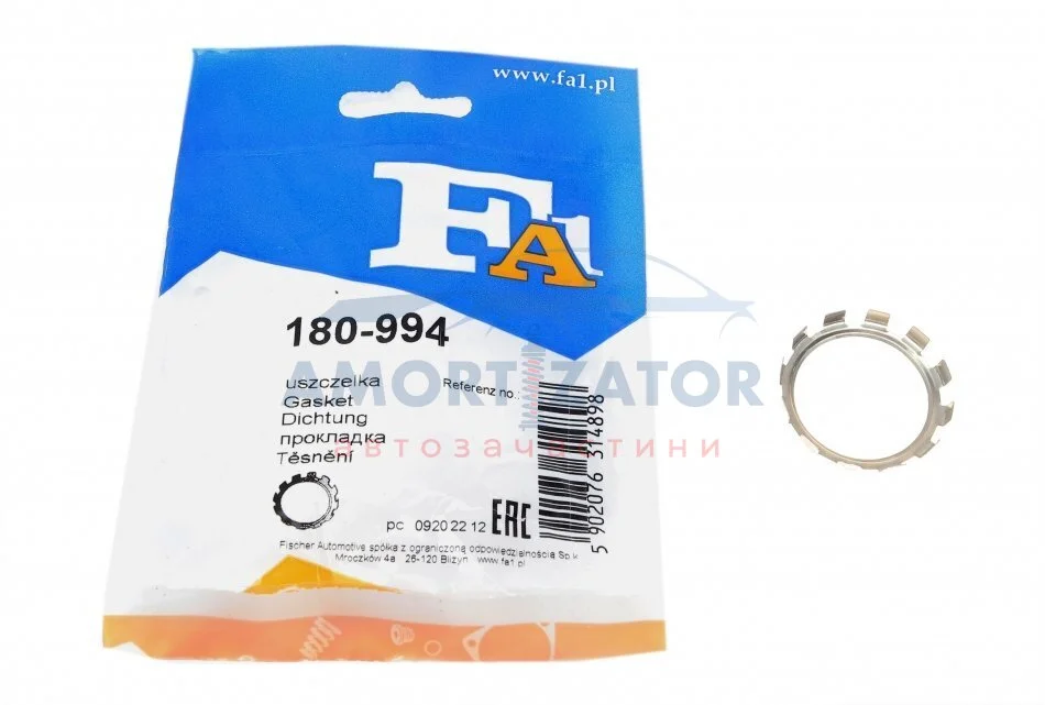 Прокладка вихлопної системи металева Fischer Automotive One (FA1) 180994 (фото 1)