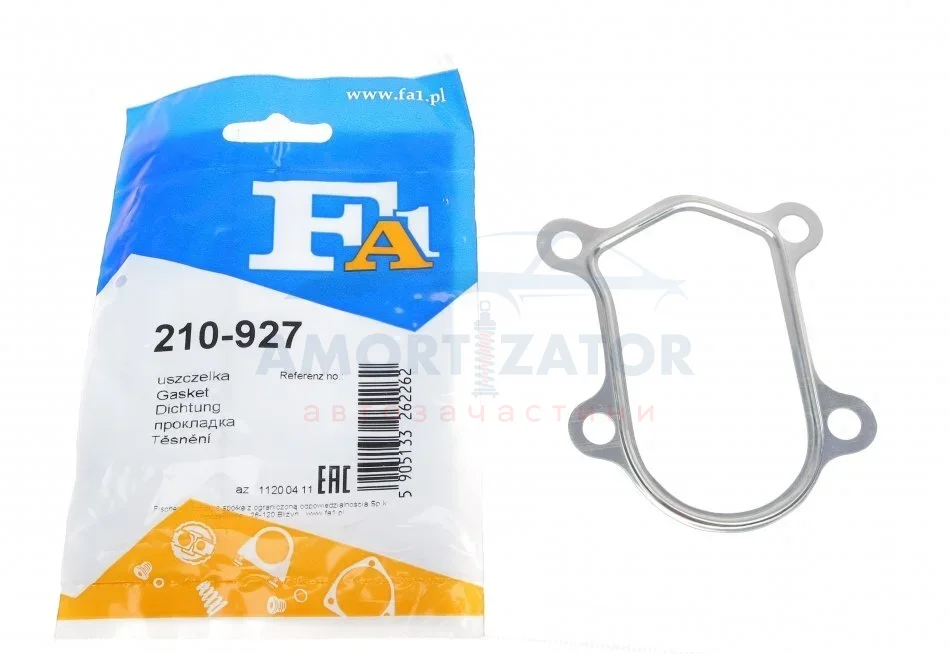 Прокладка труби вихлопної Fischer Automotive One (FA1) 210927 (фото 1)