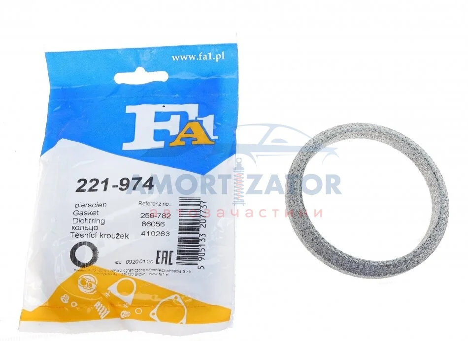 Прокладка труби вихлопної FA1 221-974 Fischer Automotive One (FA1) 221974 (фото 1)