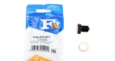 Болт піддону з шестигранною голо Fischer Automotive One (FA1) 518.470.011