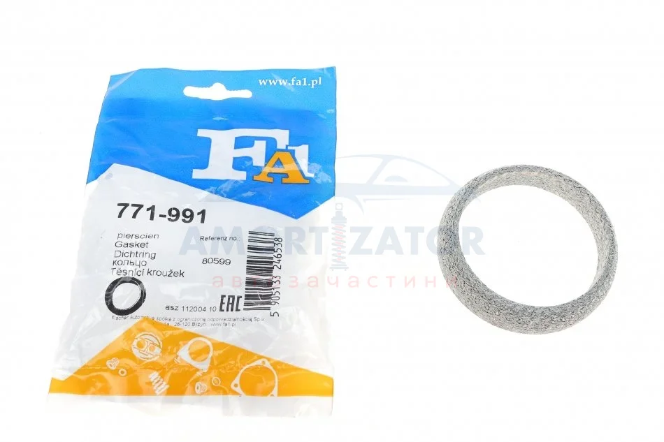 Прокладка труби вихлопної FA1 771-991 Fischer Automotive One (FA1) 771991 (фото 1)