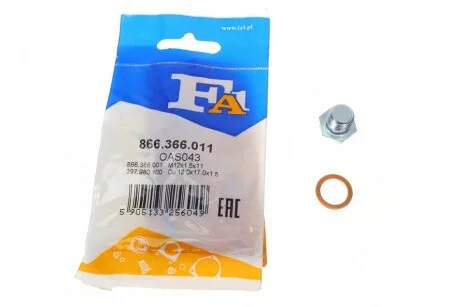 Пробка піддону + ущільнювач FA1 Fischer Automotive One (FA1) 866.366.011
