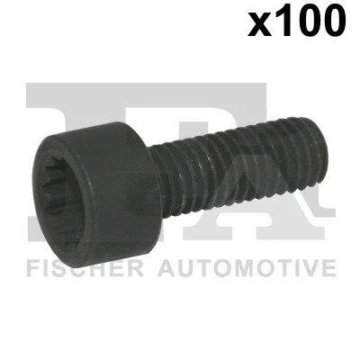 Болт з головкою системи TORX з чорного металу Fischer Automotive One (FA1) 982T08222.100 (фото 1)